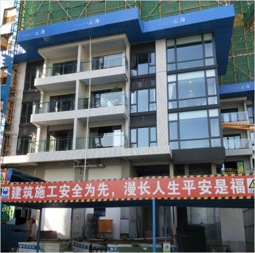 樓盤(pán)住宅玻璃欄桿